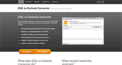 Desktop Screenshot of emltooutlookconverter.com