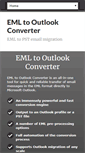 Mobile Screenshot of emltooutlookconverter.com