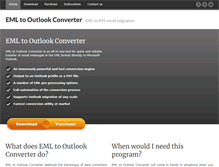Tablet Screenshot of emltooutlookconverter.com